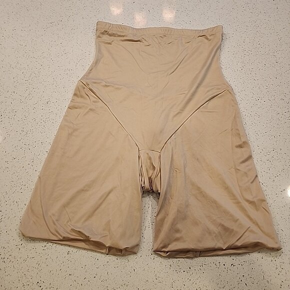 self expressions by maidenform Shapewear Slimming Shorts 2X Nude High Waist 0282 - Picture 1 of 5